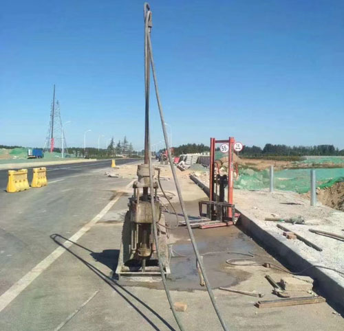 海门公路高聚物注浆加固