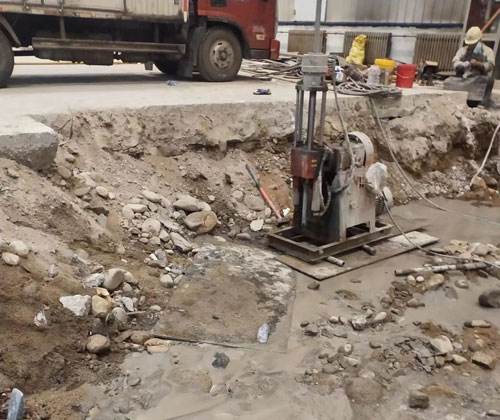 海门公路下沉压浆